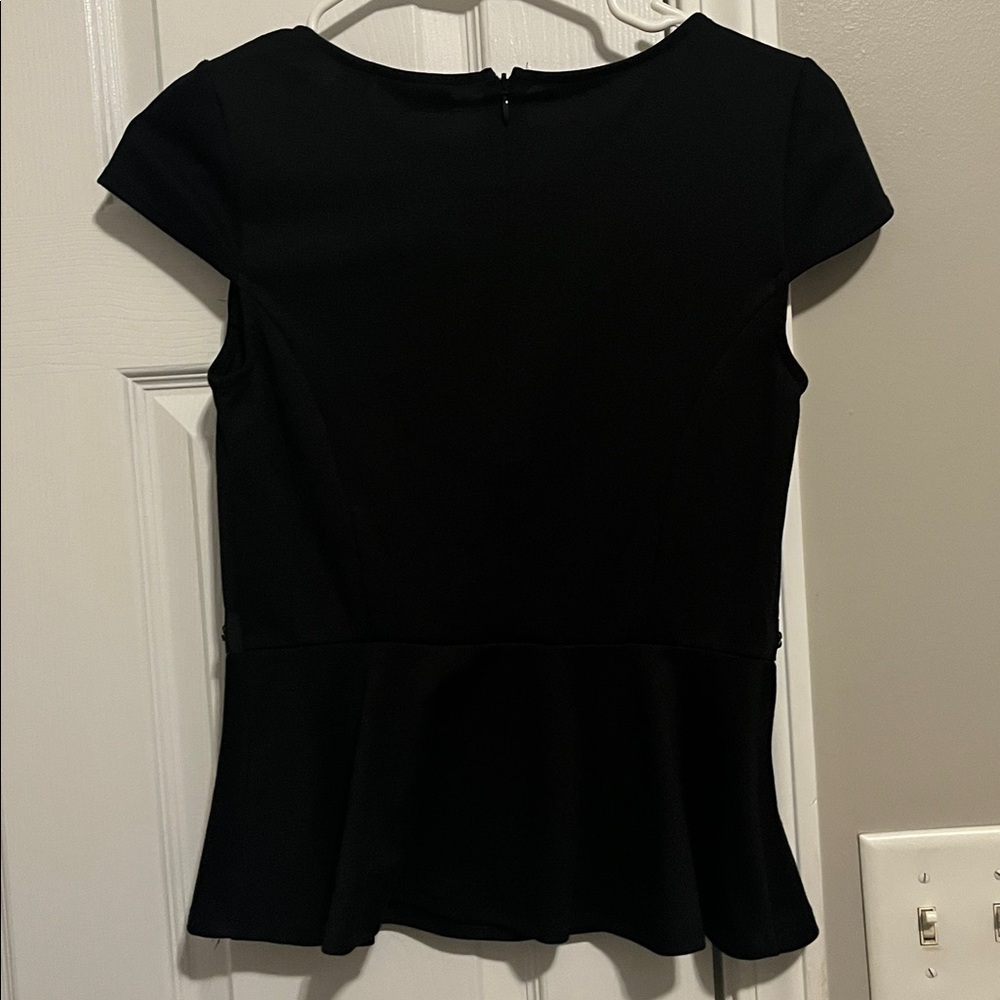 Elle Black Cap Sleeve Top - Picture 4 of 4